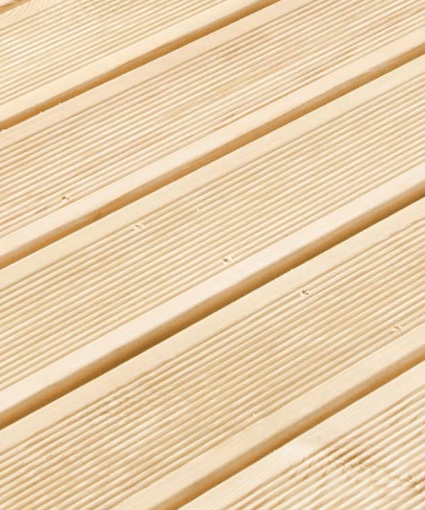 Siberian Larch Decking Ribbed Profile