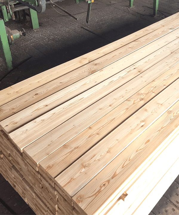 Siberian larch decking smooth profile - House Land Holz - HLH