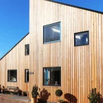Siberian larch 120mm cladding boards - Treated with transparent UV protective oil
