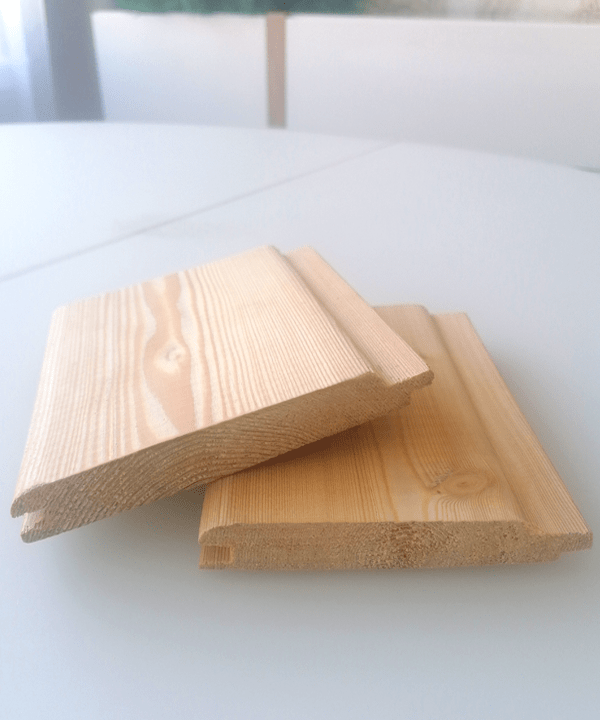 Siberian larch TG Tongue and groove cladding - House Land Holz - HLH