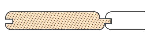 Siberian larch cladding tongue and grooved profile