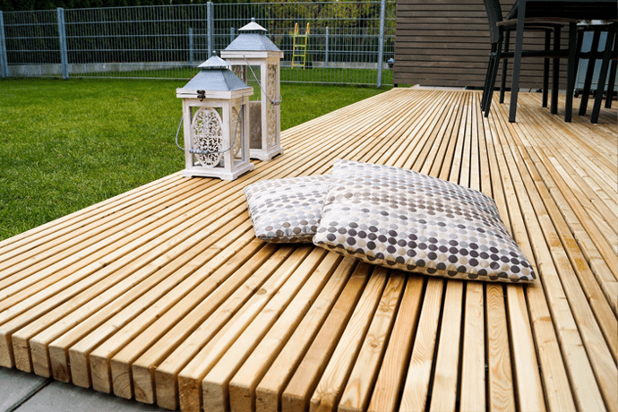 Siberian larch deck boards - House land holz - HLH