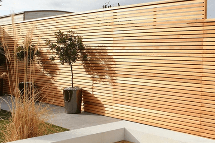 Siberian larch fence panels - House land holz - HLH