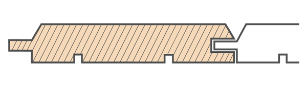 Thermowood cladding V-Groove profile