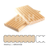 Siberian Larch Decking Grooved Profile - House Land Holz