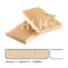 Siberian Larch Decking Smooth Ribbed Profile - House Land Holz