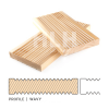 Siberian Larch Decking wavy Profile - House Land Holz