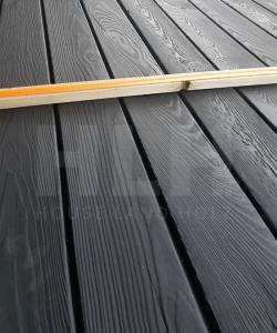 Siberian Larch Charred Cladding - House Land Holz - Siberian larch ...