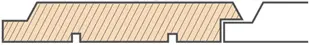 Siberian larch cladding channel profile - House Land Holz