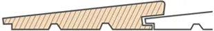 Siberian larch cladding featheredge profile - House Land Holz