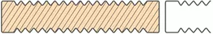 Siberian larch decking wavy profile - House Land Holz