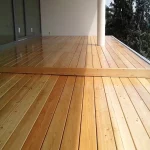 Siberian larch decking 27x95mm - Oiled with transparent UV protective oil