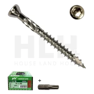 PFS+ C2 Stainless Steel Hard Wood Cladding Screws