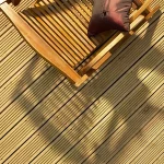 Siberian larch decking boards - Grooved profile