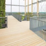 Siberian larch decking boards - Grooved profile