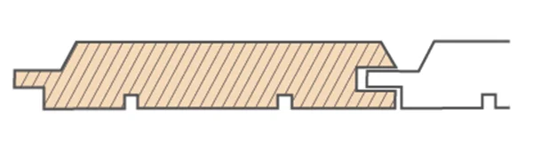 Thermowood cladding Channel profile