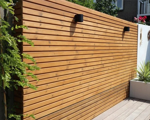 Thermowood fencing battens - fencing boards