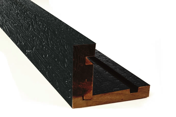 Siberian larch charred corner trim - charred corner cover pirce