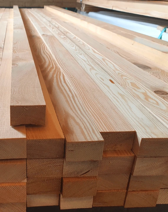 Siberian larch suare edge boards - square edge battens pse