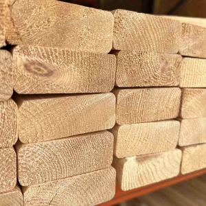 Planed spruce timber 45mm thick 2 inch