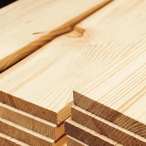 Planed spruce timber 25mm thick - 1 inch